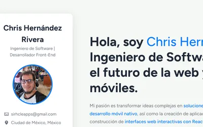 Mi portafolio - Primera versión